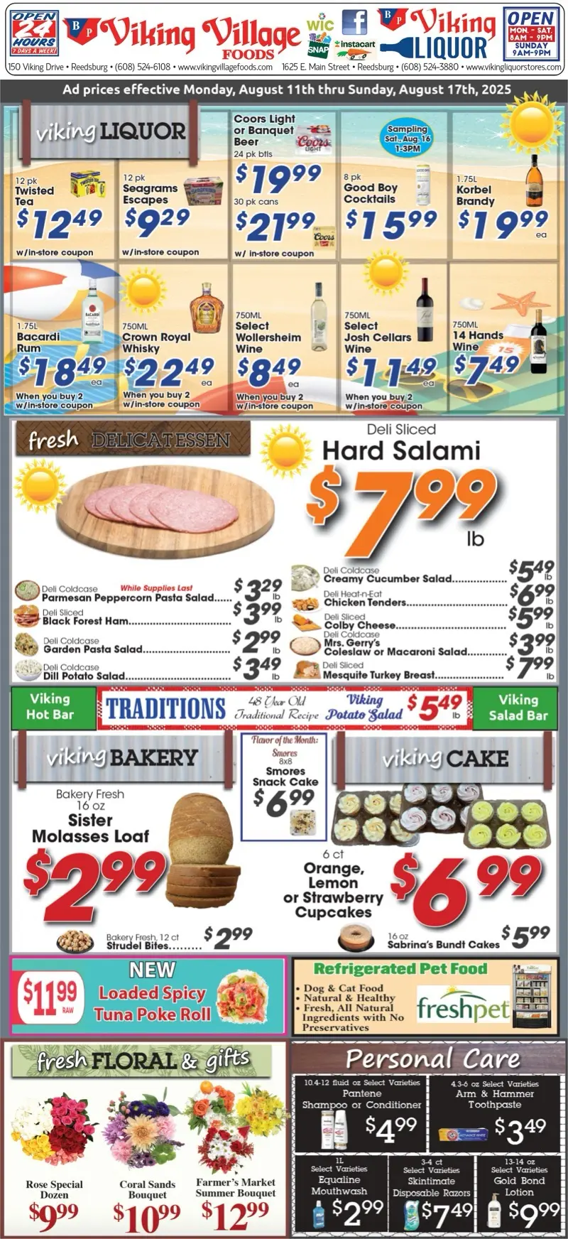Weekly Liquor Ad 8-11