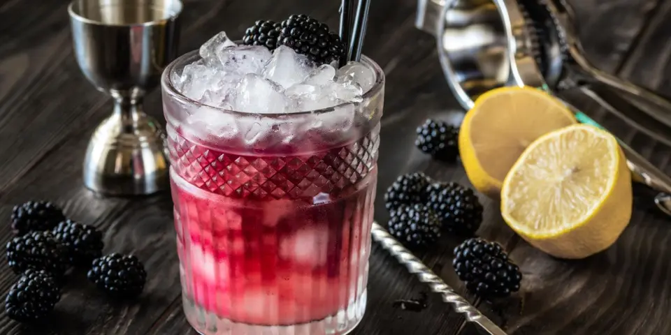 Blackberry Bourbon Bramble